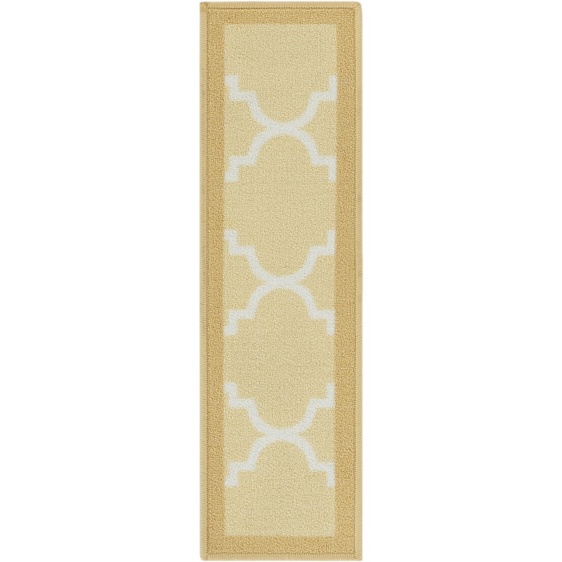 Kings Court Brooklyn Ivory/Gray Non-Skid Stair Tread