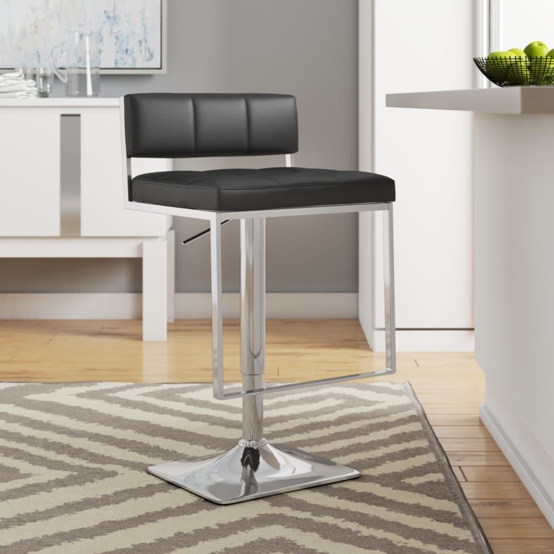 Swivel Barstool with Adjustable Height