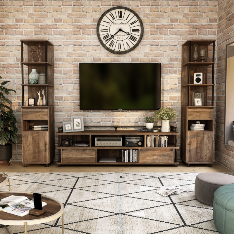 3-Piece Industrial Entertainment Set