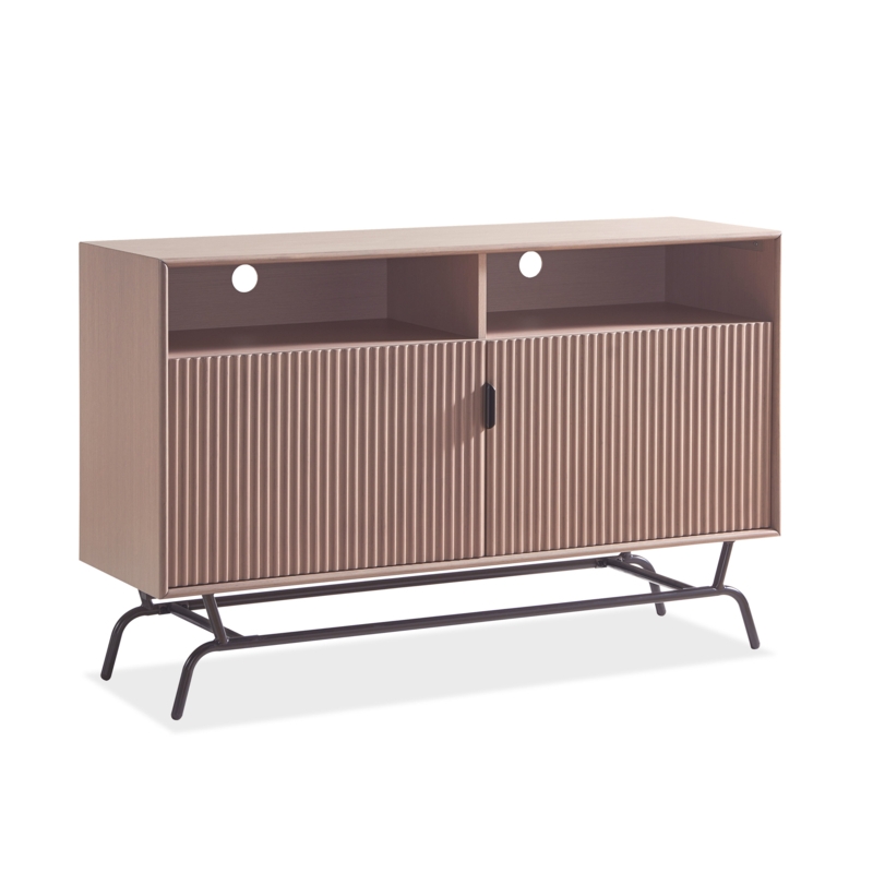 Elegant Buffet with Ribbed Door Cabinets