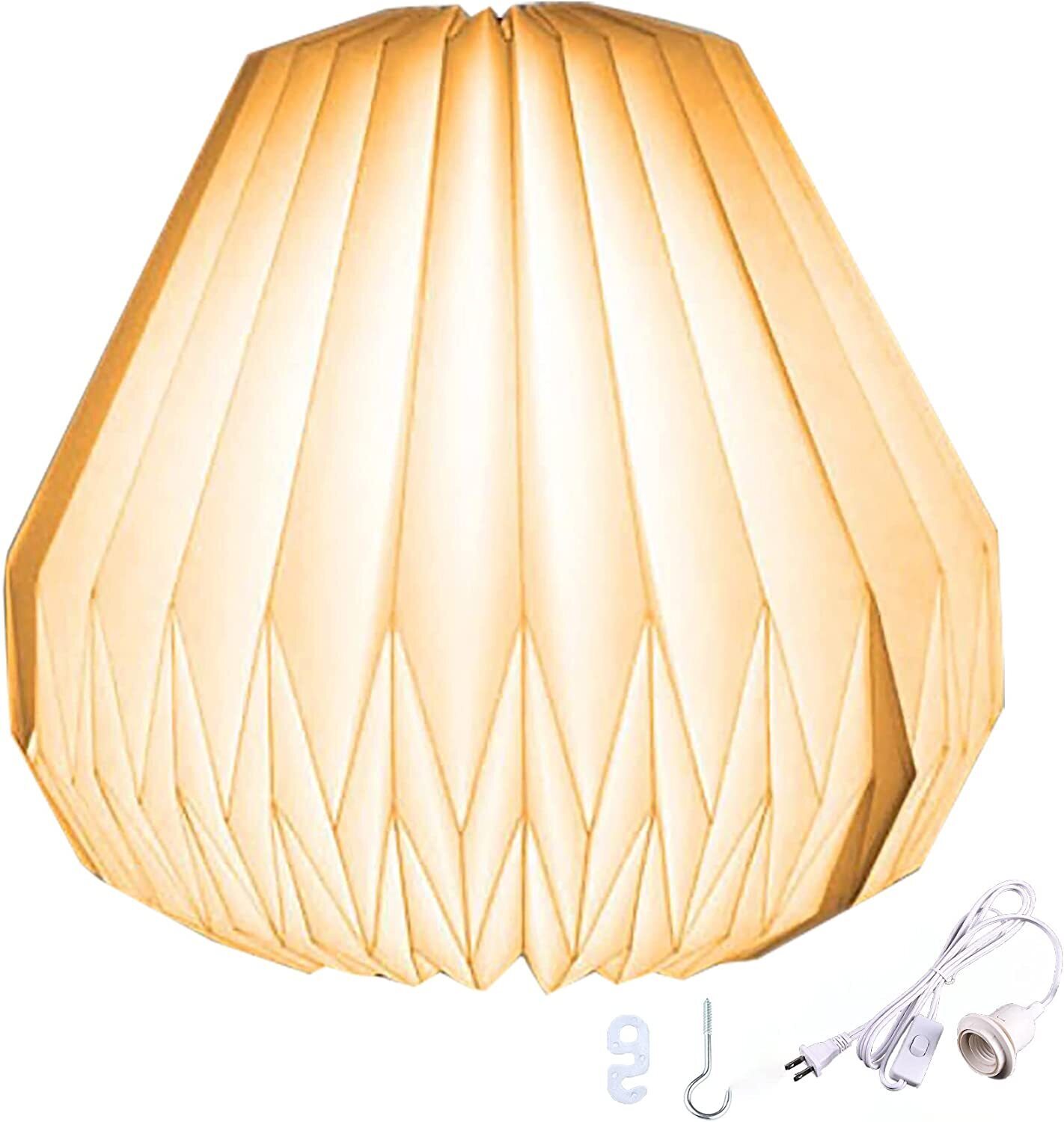 Kraft paper lantern pendant light