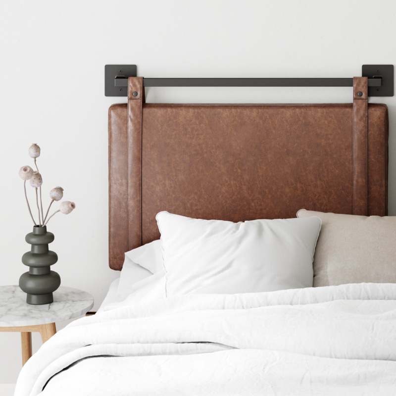 Wall-Mount Adjustable Upholstered Headboard