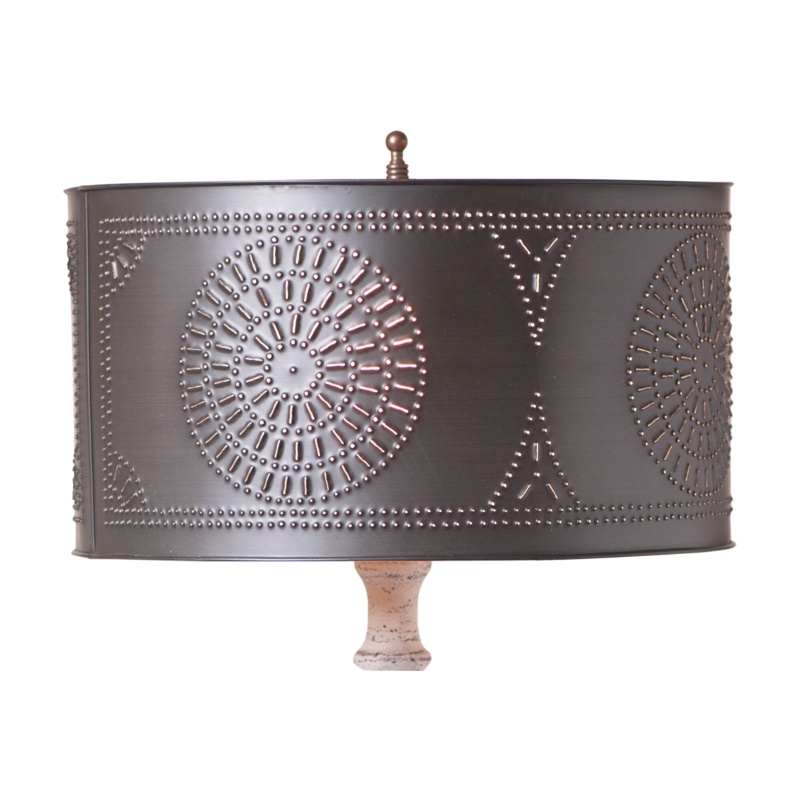 Kruse Metal Drum Lamp Shade ( Spider ) in Kettle Black