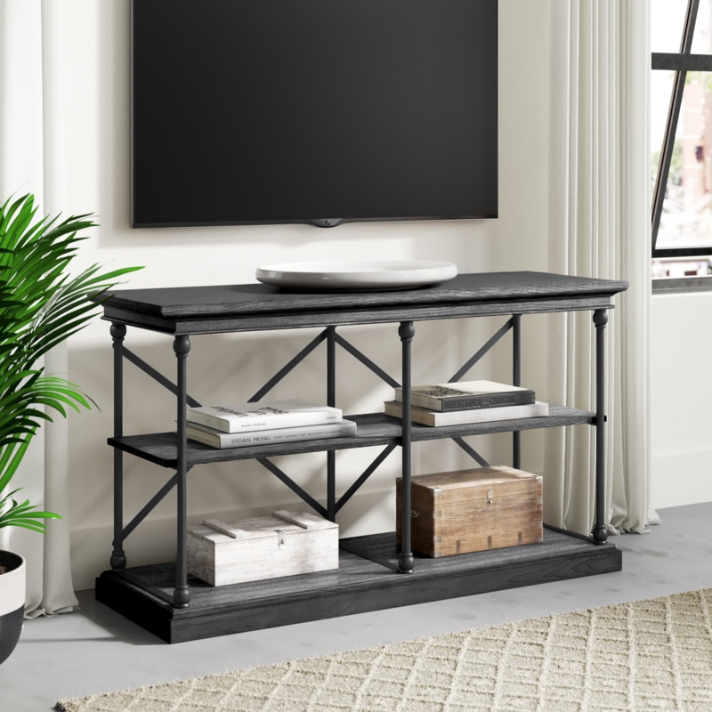 Transitional Media Console Table