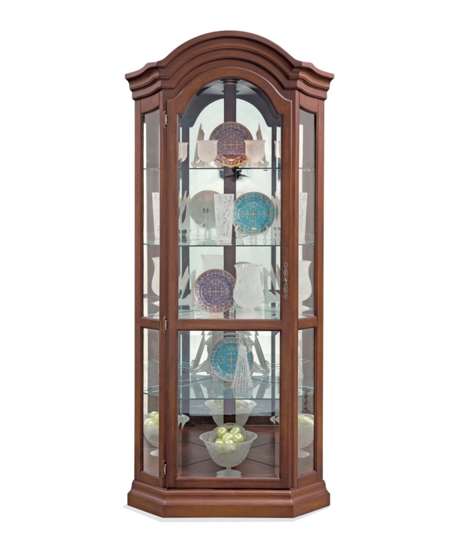 Kyles 34.65'' Wide Solid Wood Curio Cabinet with Lighting