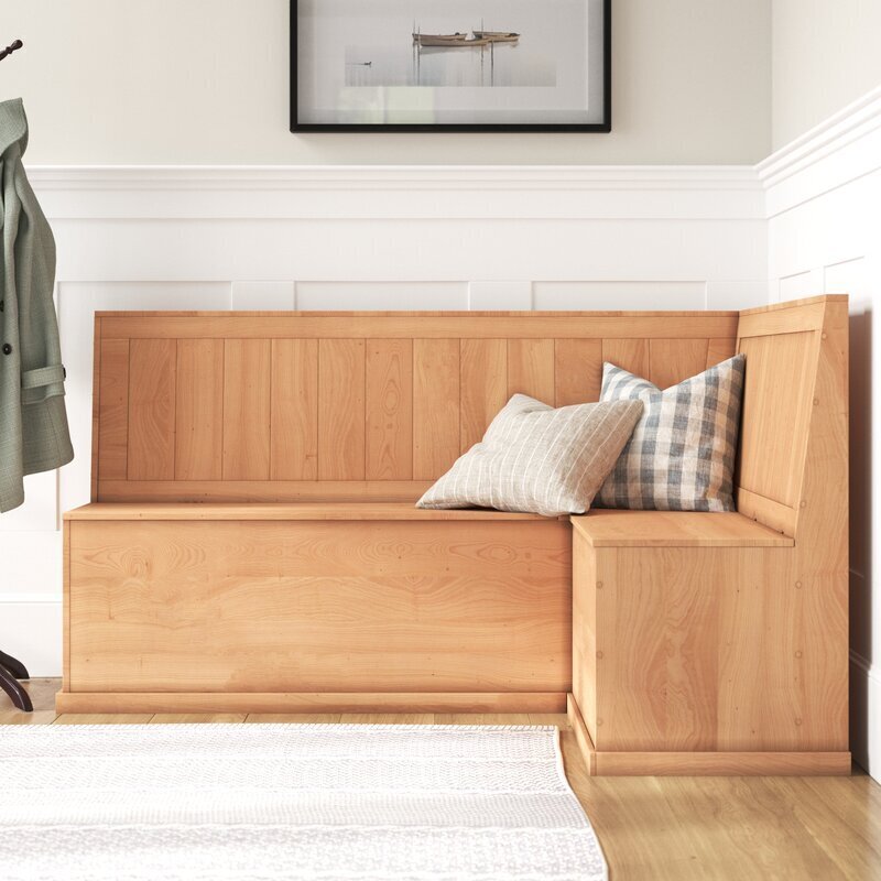 L Shaped Flip Top Dining Bench