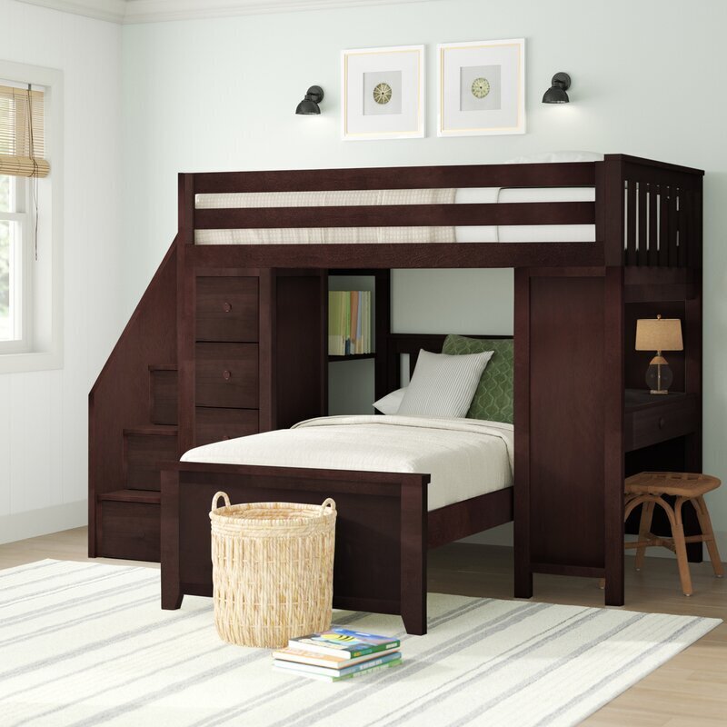 Bunk Bed With Desk And Drawers