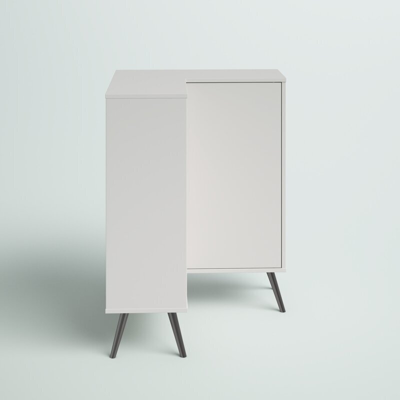 L Shaped Wood Corner Cabinet