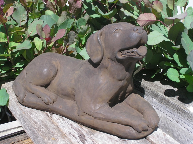 Lab Puppy Statue
