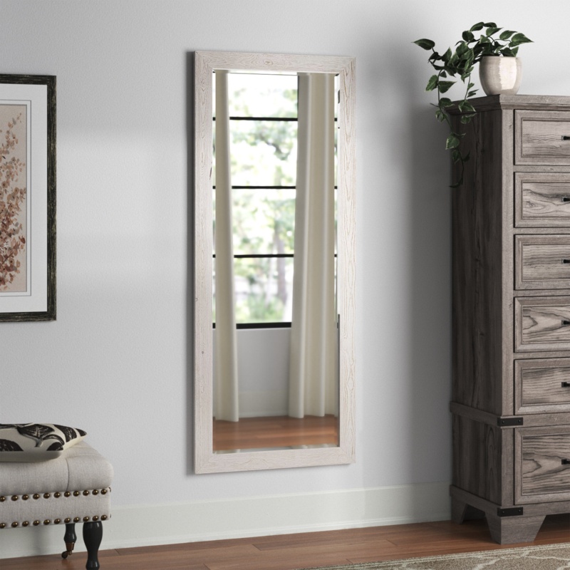 Lacayo Rectangle Solid Wood Wall Mirror