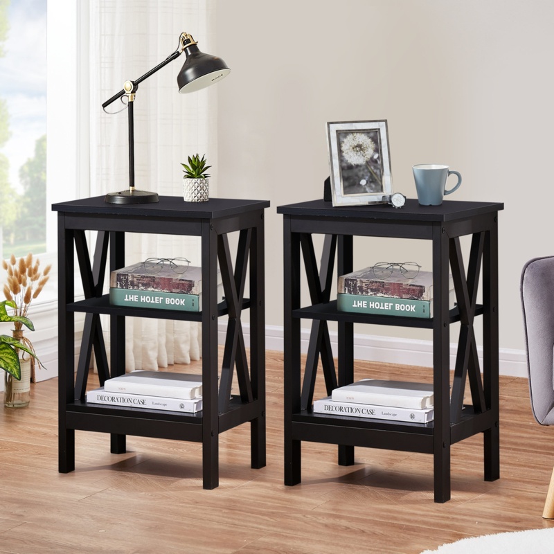 Lam 24.2'' Tall End Table Set