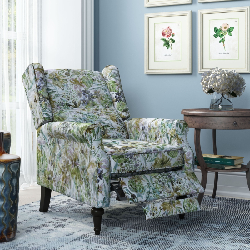 Stylish Winged Recliner Chair