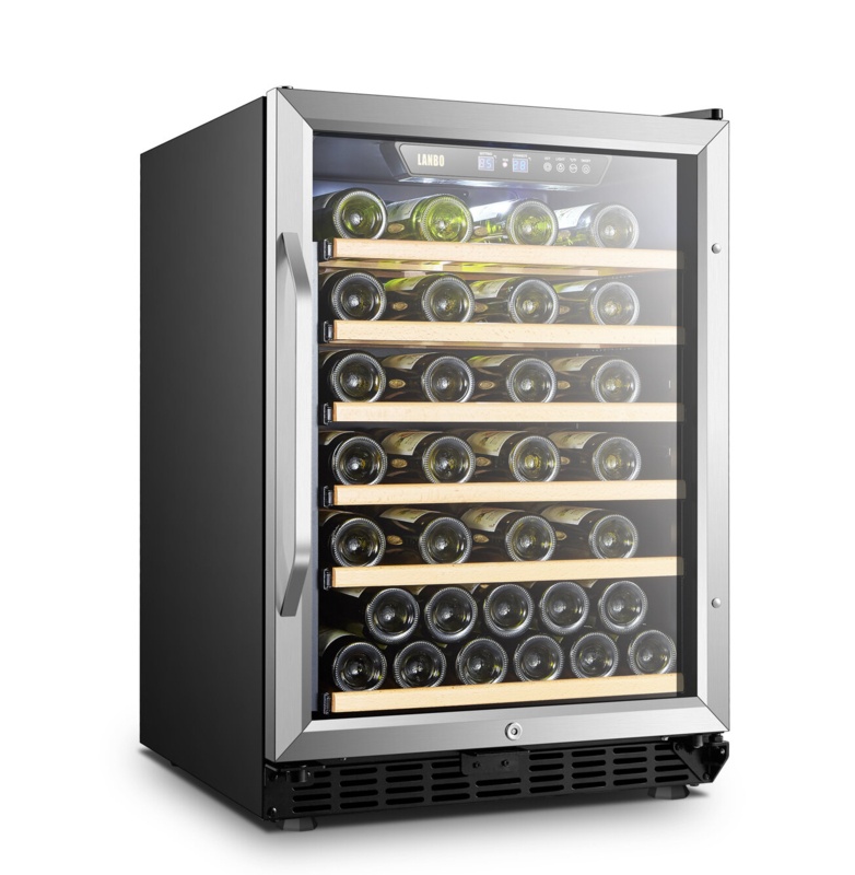 Lanbo Built-In Refrigeration 23.4'' width 52 Bottle Single Zone Freestanding/Built-In Wine Refrigerator