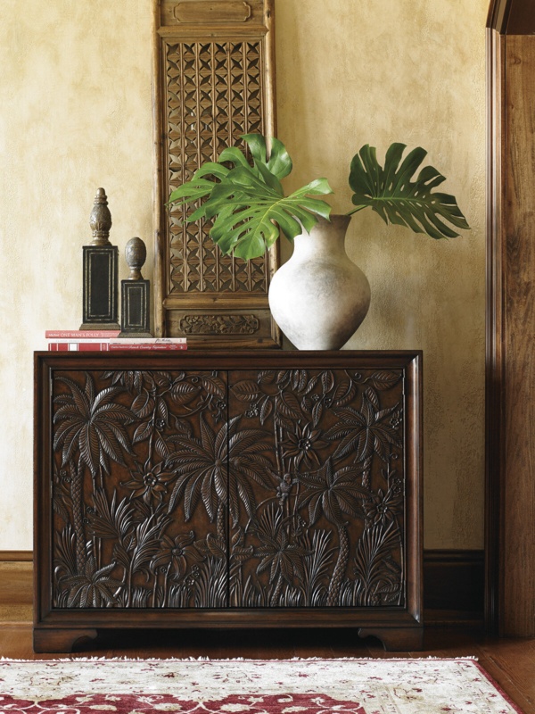 Landara 52'' Wide 2 Drawer Mahogany Solid Wood Sideboard