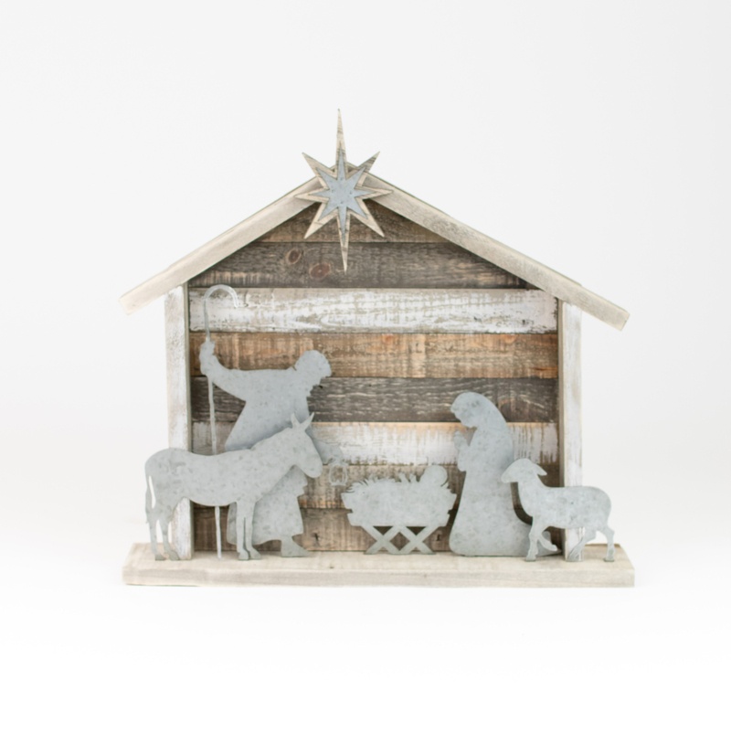Laranda Wood And Metal Nativity
