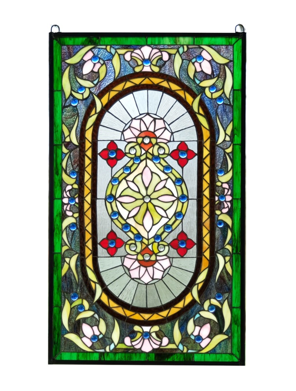 Large Stained Glass Window Panel