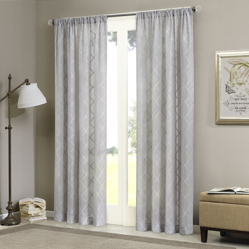 Lattice Picture Window Curtain