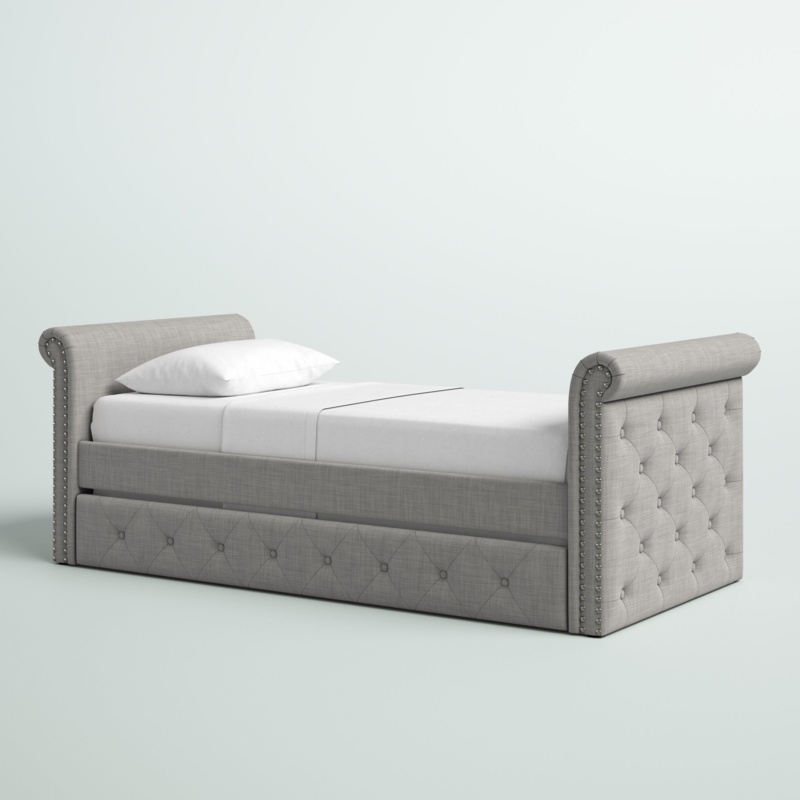 Launcest Upholstered Daybed with Trundle