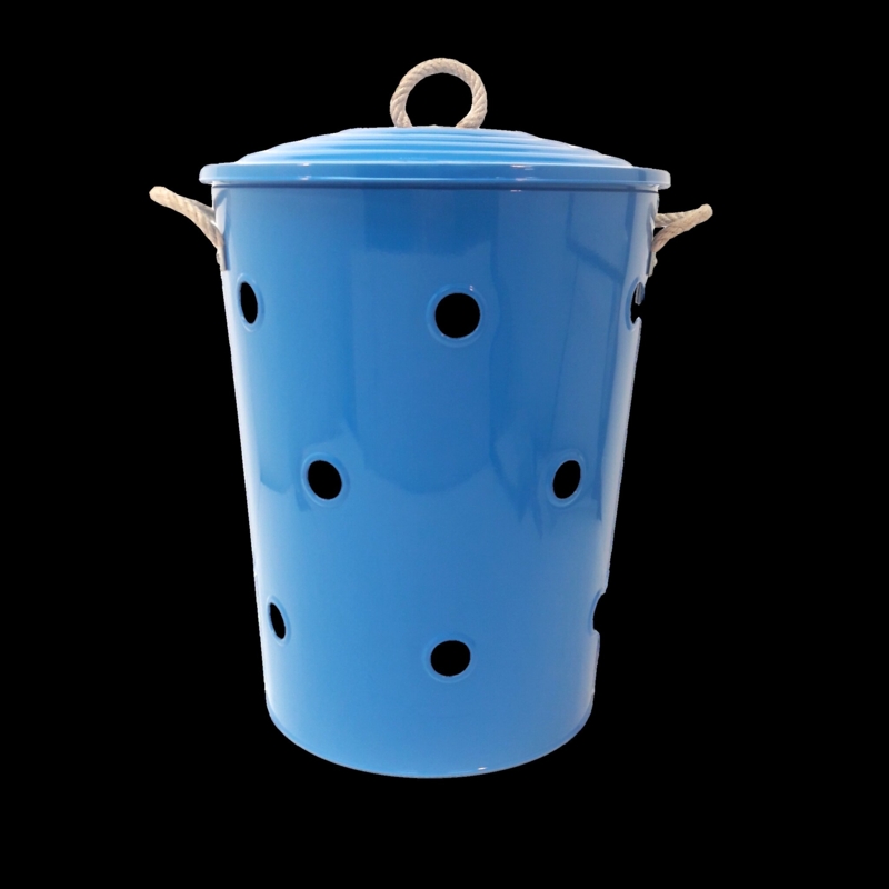 Enamel Galvanized Metal Laundry Container