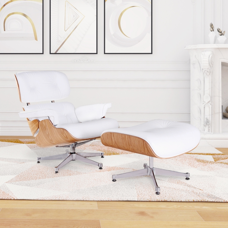 Lounge Chair with Ottoman Set