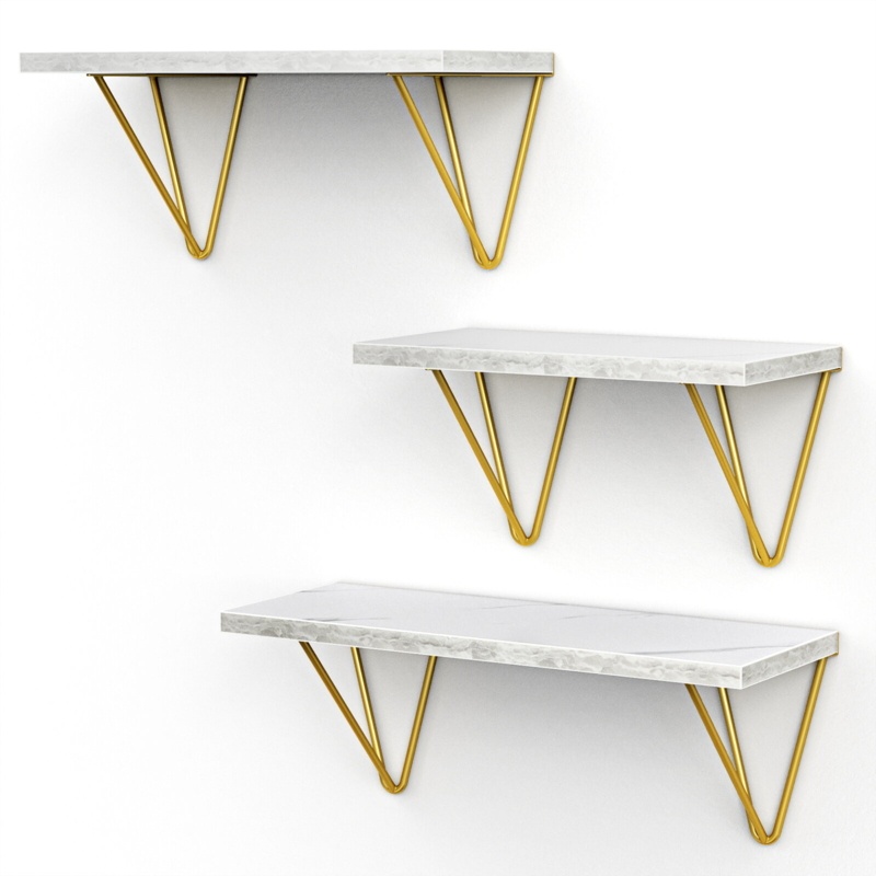 Artistic Hanging Wall Shelves