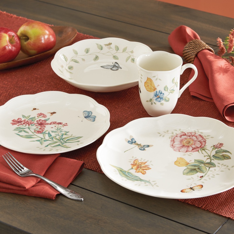 Lenox Butterfly Meadow Porcelain China Dinnerware Set
