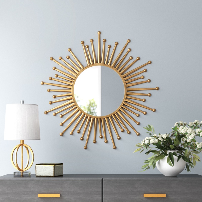 Sunburst Circular Accent Mirror