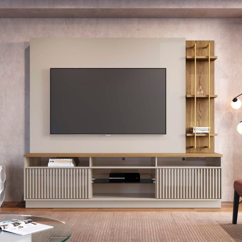 Floating Entertainment Center with Storage