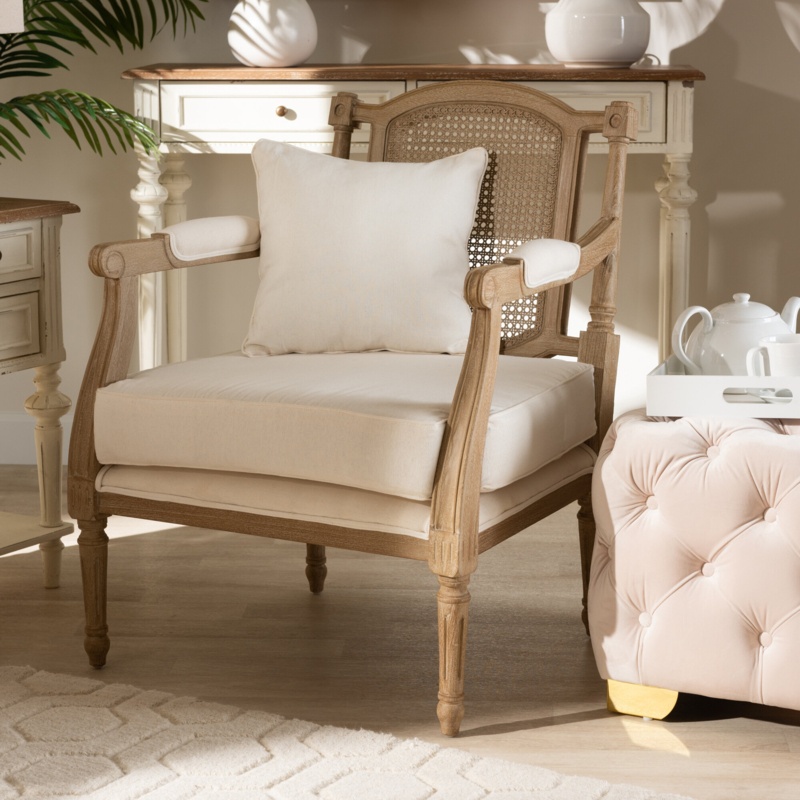 French Aristocrat-Inspired Mahogany Chair