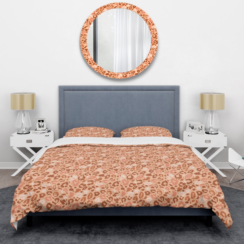 Animal Print Microfiber Duvet Cover Bedding Set
