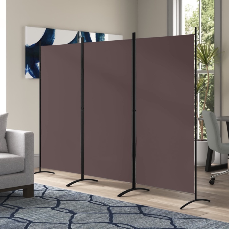 Leveille 102.5'' W x 72'' H 3 - Panel Folding Room Divider