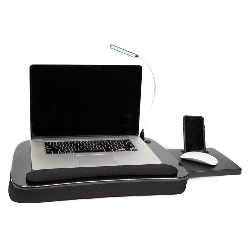Lighted multi task over chair desk