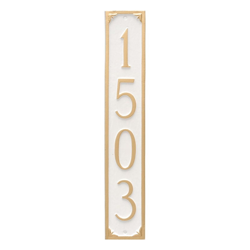 Recycled Aluminum Address Plaque