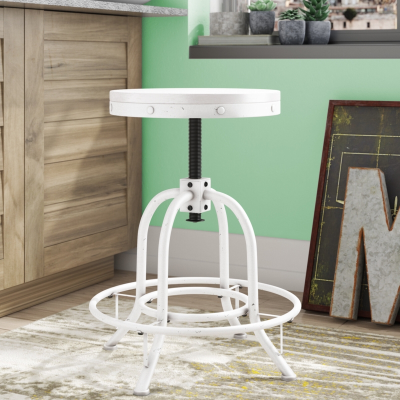 Adjustable Swivel Bar Stool