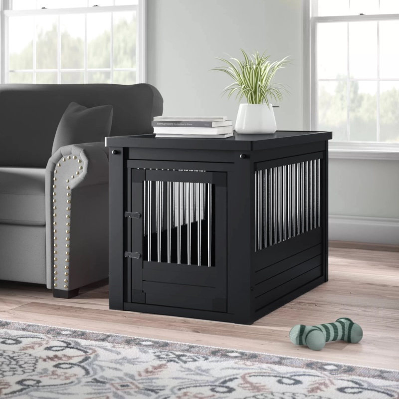 Dog Crate End Table with Removable Top