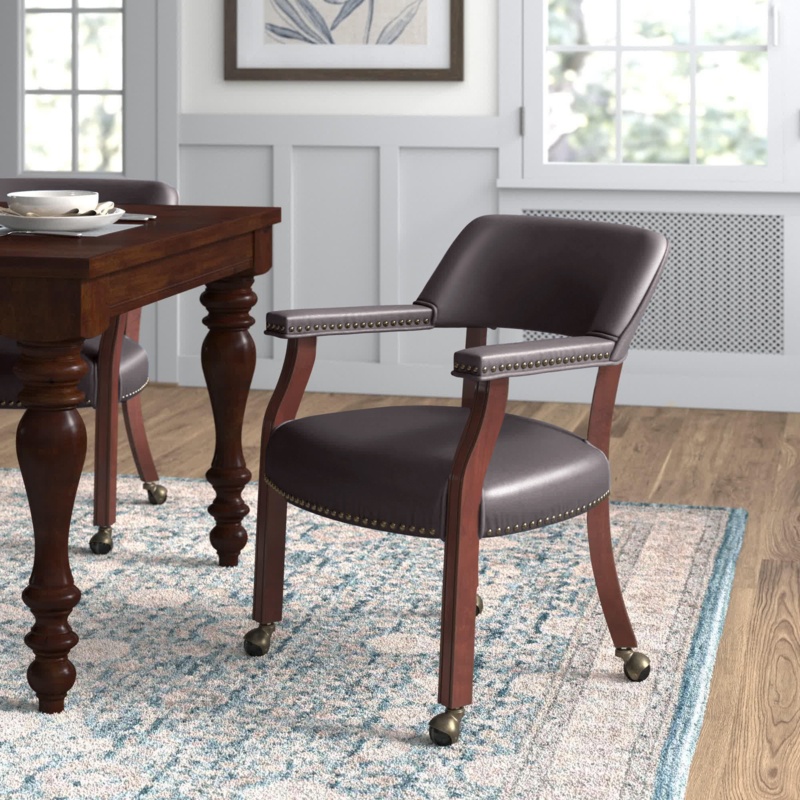 Lizbeth Leather Arm Chair