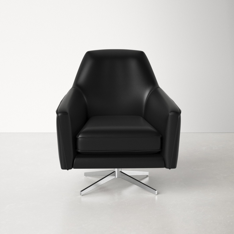 Lodi Upholstered Swivel Armchair