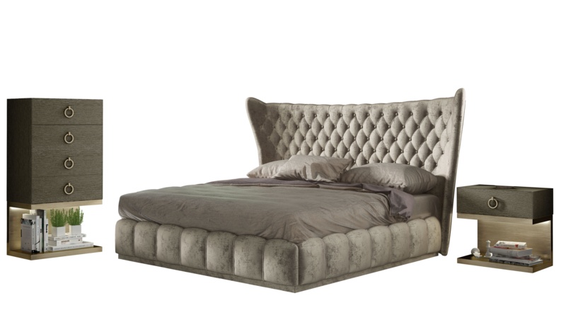 London BEDOR42 Bedroom Set 4 Pieces