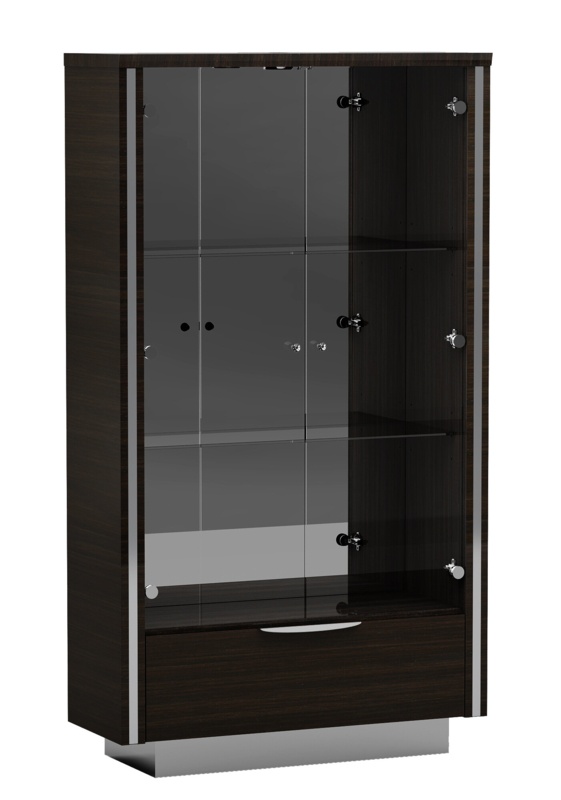 Lopiccolo 43'' Wide Mirrored Back China Cabinet