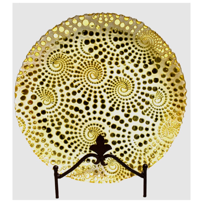 Loraine Glass Decorative Plate - Set of 5+