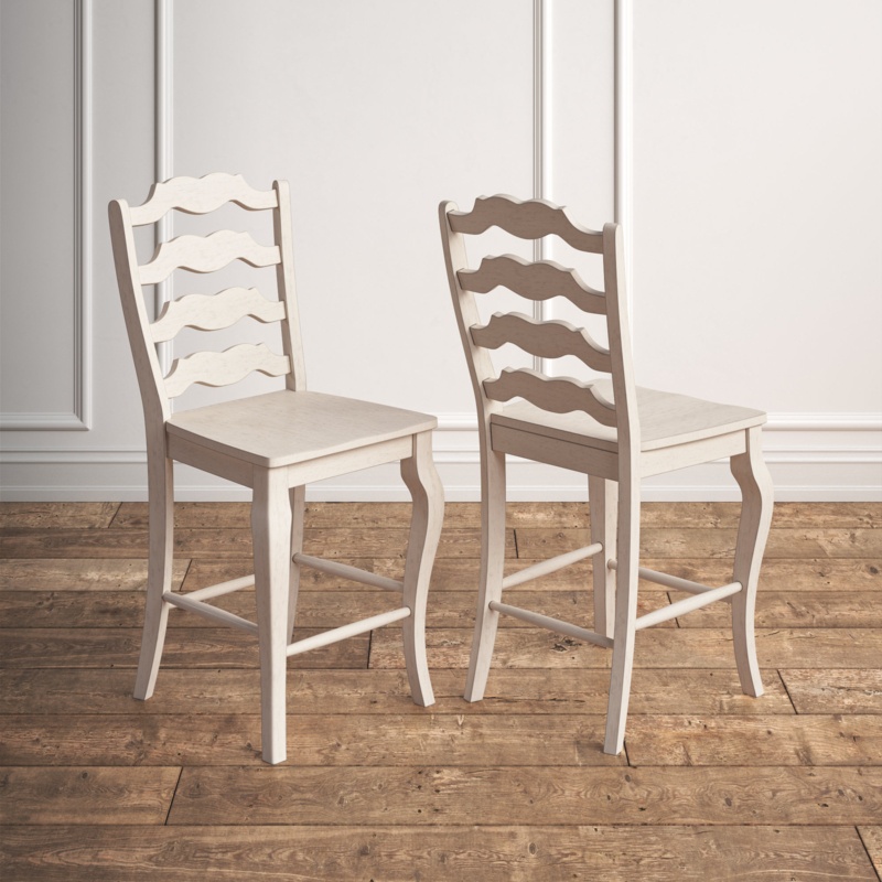 Lorelai Solid Wood Counter & Bar Stool
