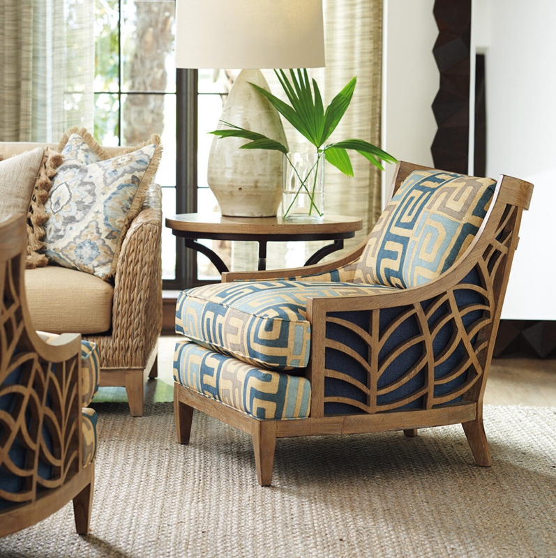 Graceful Fretwork Pattern Chair
