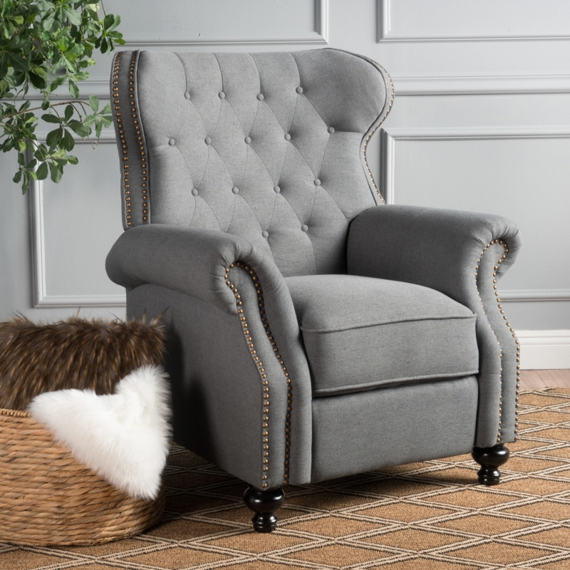 Upholstered Stylish Recliner Chair