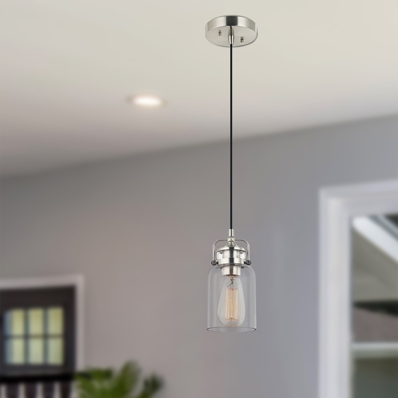 Loucks 1 - Light Single Jar Pendant