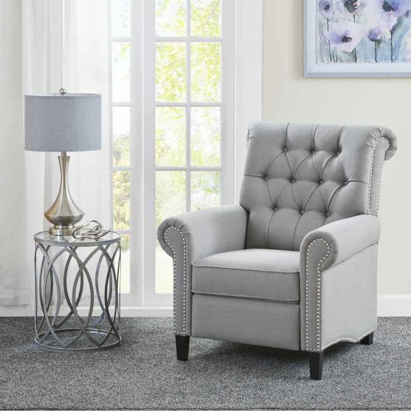 Upholstered Traditional Recliner Chair