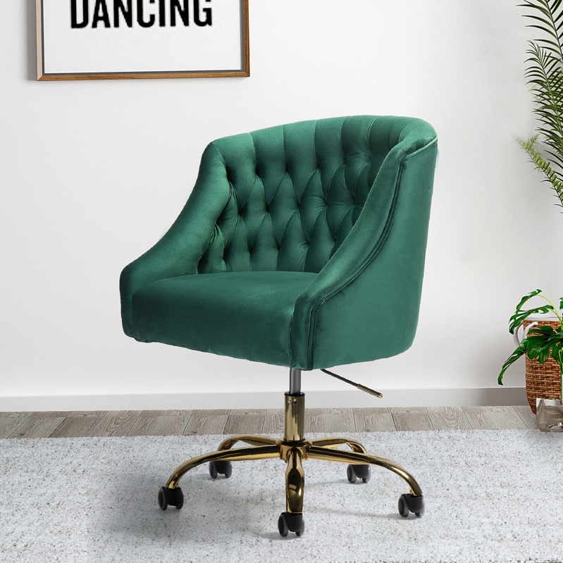 Louise Velvet Hand-Curated Task Chair