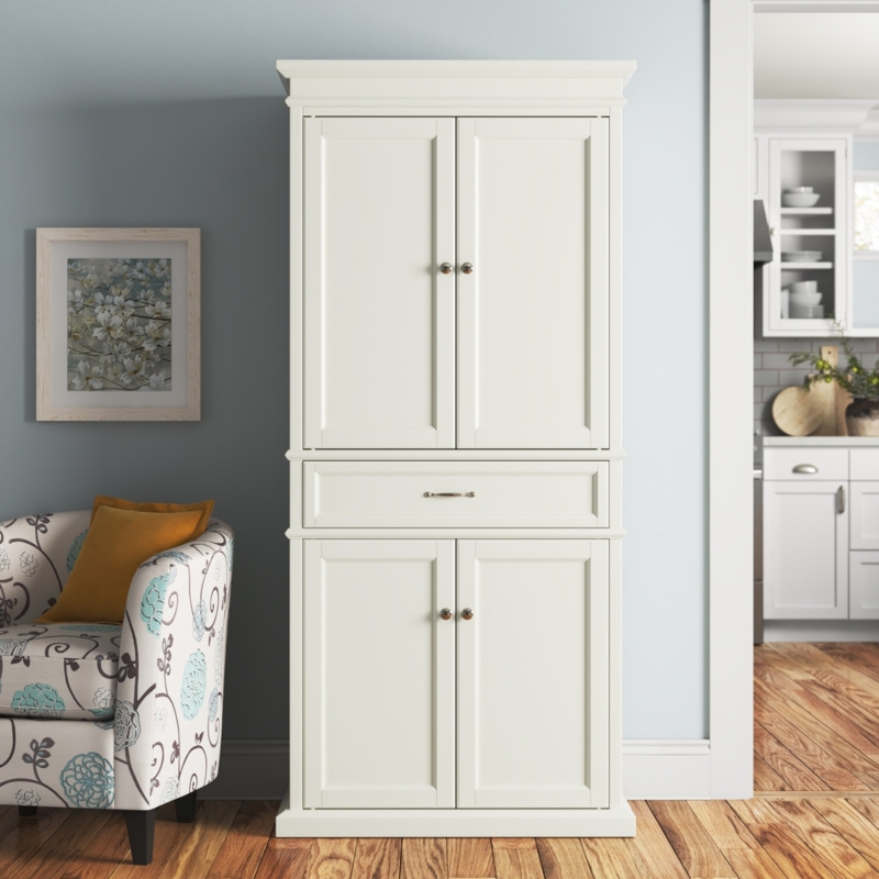 Pantry Cabinet with Drawer and Shelves