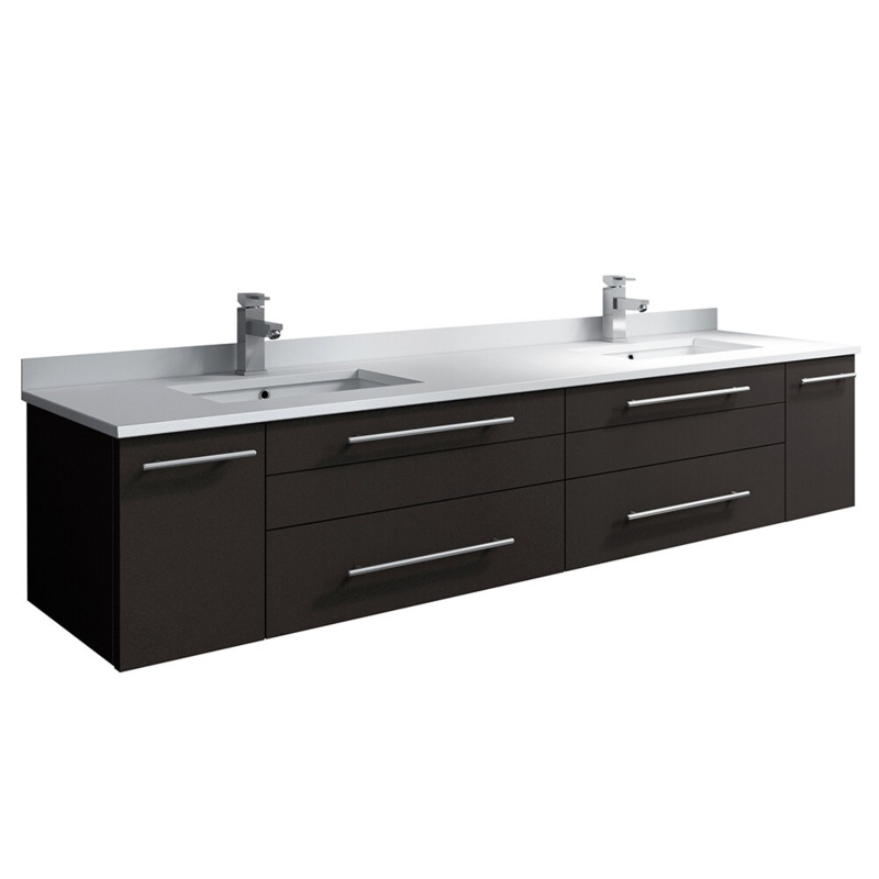 Lucera 72'' Double Bathroom Vanity with Vanity Top