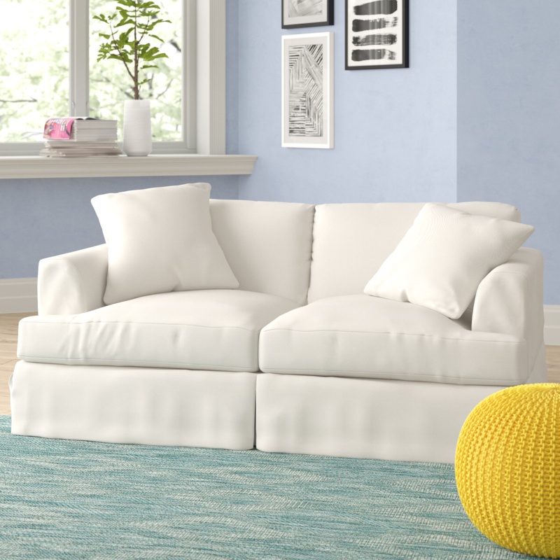 Lucia 68'' Slipcovered Loveseat