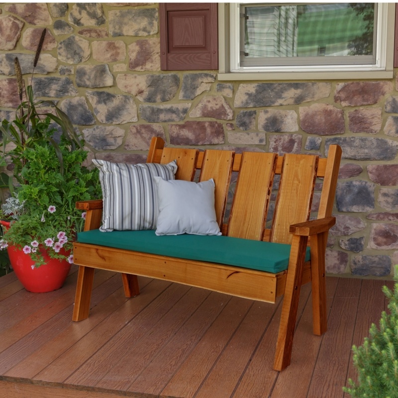 Lucille Honey Locust Outdoor Bench
